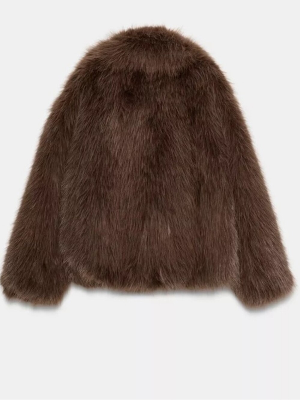 ZARA  FAUX FUR SHORT COAT - Picture 14 of 15